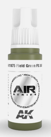 AK Interactive AK11875 Air Series Field Green FS 34097 17 ml Paint Bottle