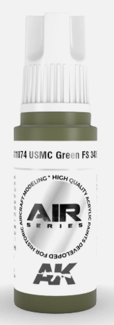 AK Interactive AK11874 Air Series USMC Green FS 34095 17 ml Paint Bottle
