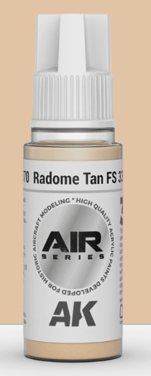 AK Interactive AK11870 Air Series Radome Tan FS 33613 17 ml Paint Bottle