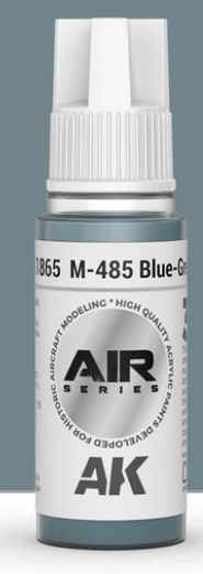 AK Interactive AK11865 Air Series M-485 Blue-Grey 17 ml Paint Bottle