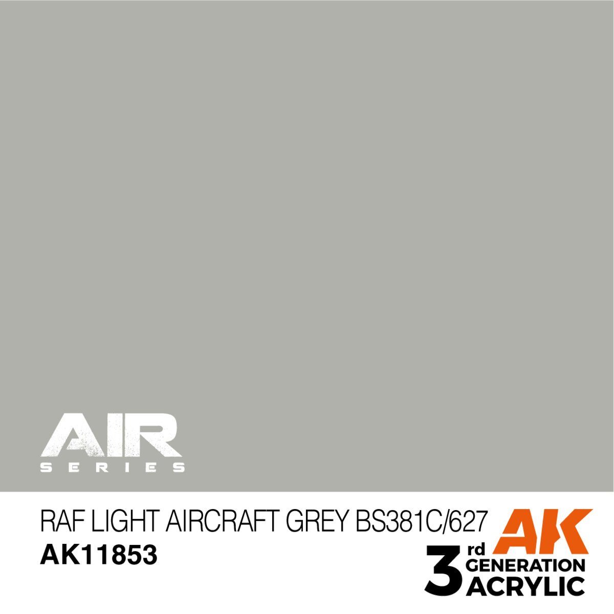 AK Interactive AK11853 RAF Light Aircraft Grey BS381C/627 17 ml Paint Bottle