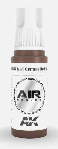 AK Interactive AK11805 Air Series WWI German Red Brown 17 ml Paint Bottle