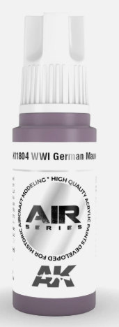 AK Interactive AK11804 Air Series WWI German Mauve 17 ml Paint Bottle