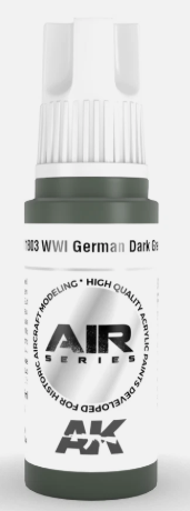 AK Interactive AK11803 Air Series WWI German Dark Green 17 ml Paint Bottle