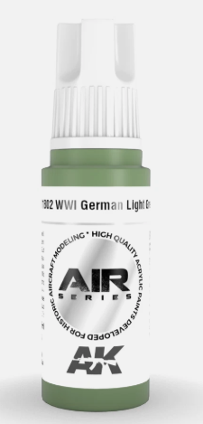 AK Interactive AK11802 Air Series WWI German Light Green 17 ml Paint Bottle