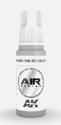 AK Interactive AK11920 Air Series MIG-25/MIG-31 Grey 17 ml Paint Bottle