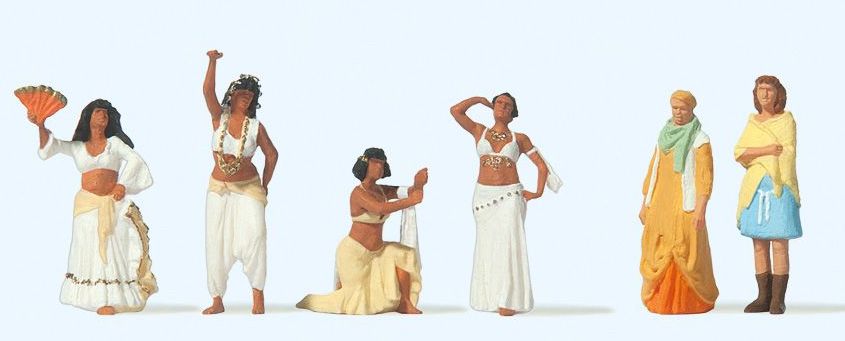 Preiser 24769 HO Oriental Dancers Figures (Set of 6)