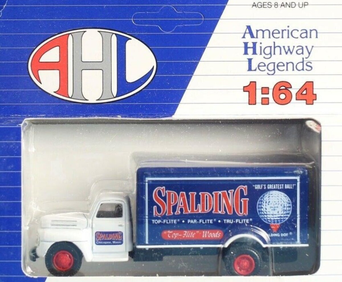 AHL L05083 1:64 Scale Die-Cast Spalding White/Blue Truck Ford F-5