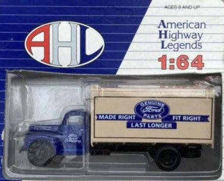AHL L05013 1:64 Scale Die-Cast Genuine Ford Parts Blue/Beige Delivery Truck