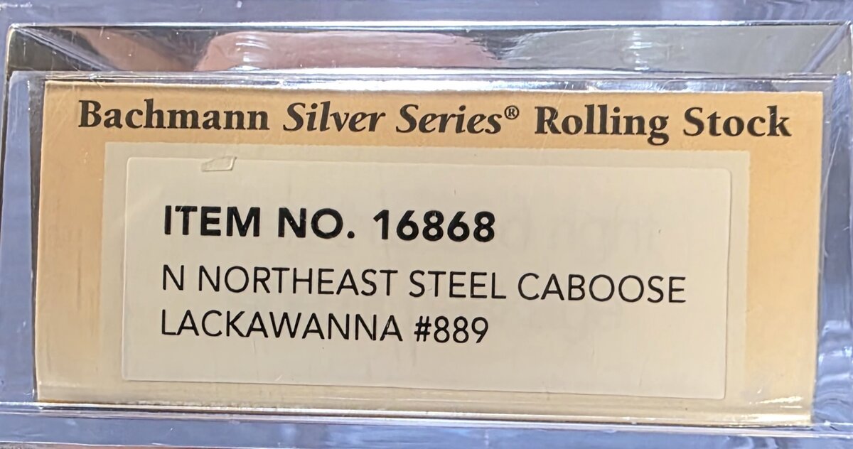 Bachmann 16868 N Lackawanna Northeast Steel Caboose #889