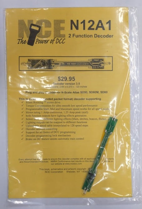NCE 0122 N 12A1 Plug-N-Play Decoder Atlas