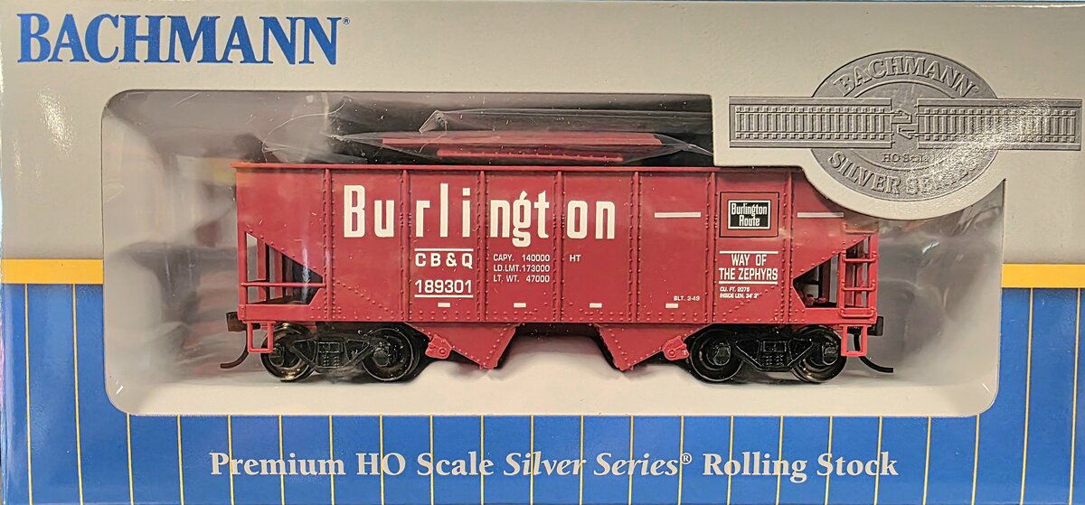 Bachmann 19518 HO Burlington USRA 55-Ton Outside-Braced Hopper Car #189301