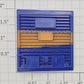 Lionel 6464-7 Blue and Orange Boxcar Door