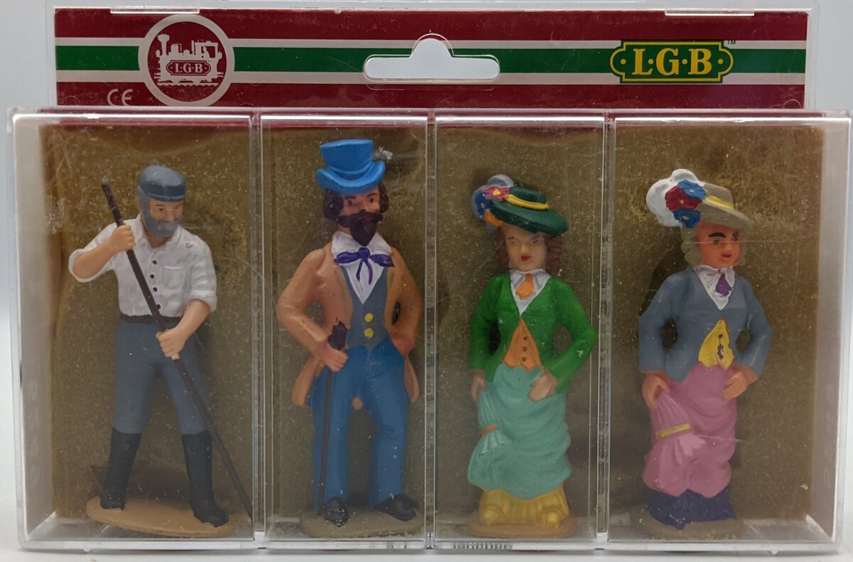 LGB 5249 G Scale Standing Train Station Figures (Box of 4)