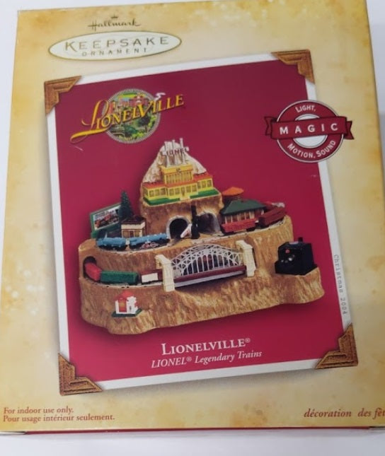 Hallmark QXI14111 Lionel LionelVille Motion and Sounds Christmas Ornament