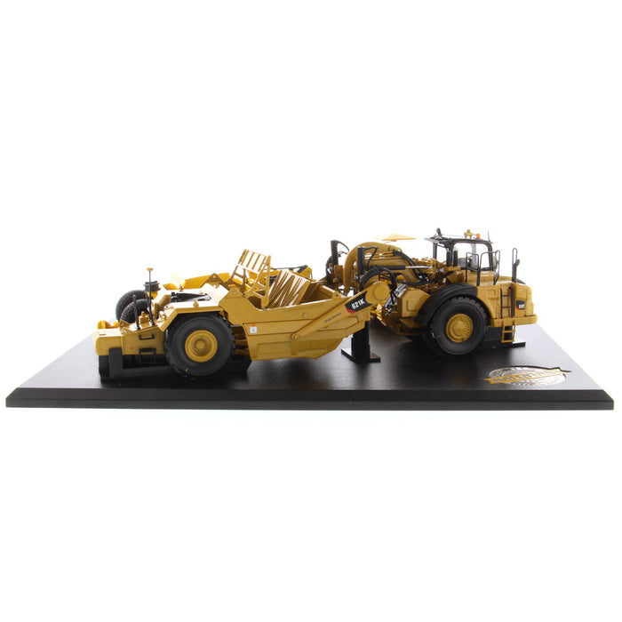 DieCast Masters 85563 1:50 Caterpillar 621K Scraper & Caterpillar No. 70 Scraper