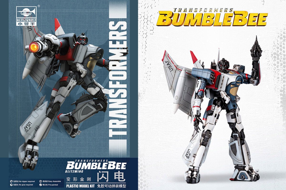 Trumpeter 08101 Transformers Bumblebee Blitzwing Plastic Model Kit
