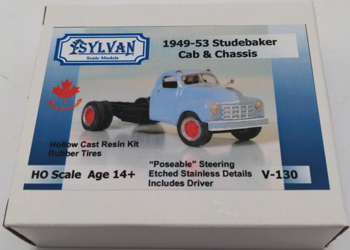 Sylvan Scale Models V-130 HO 1948-53 Studebaker Cab & Chassis Kit