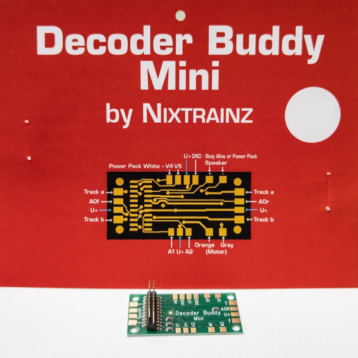 Nixtrainz NTZ-3 Decoder Buddy Mini with 0 Ohm 2.2K Axial Resistors – Trainz