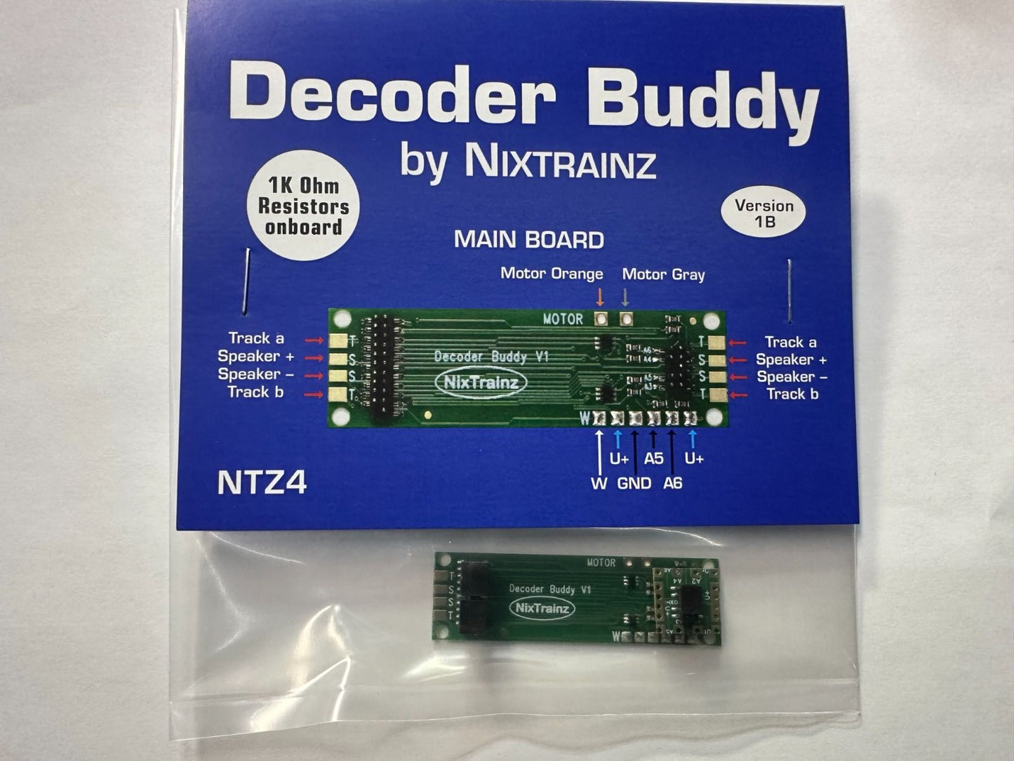 Nixtrainz NTZ-4 Decoder Buddy V1B 8 Output with 1K Resistors