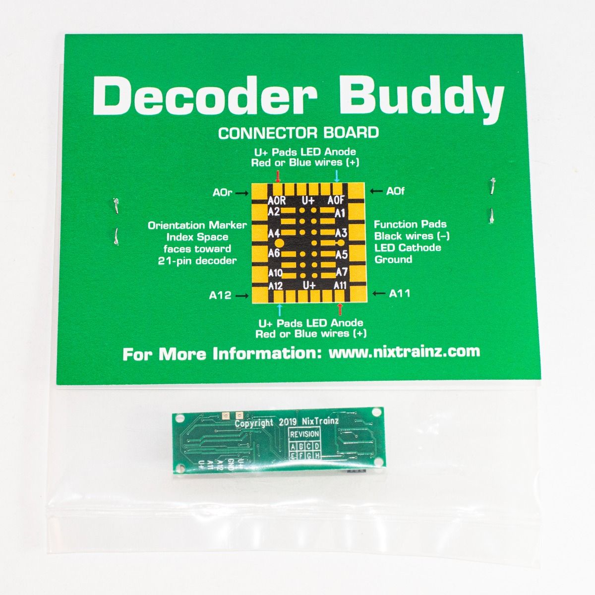 Nixtrainz NTZ-5 Decoder Buddy V5, 12 Outputs with 2.2K Resistors