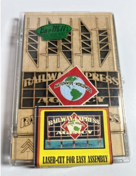 Bar Mills 91202 HO - O Scale Railway Express Agency v.1 Billboard Kit
