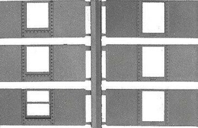 New England Rail 201 HO Pullman 24 in Narrow Windows Kit