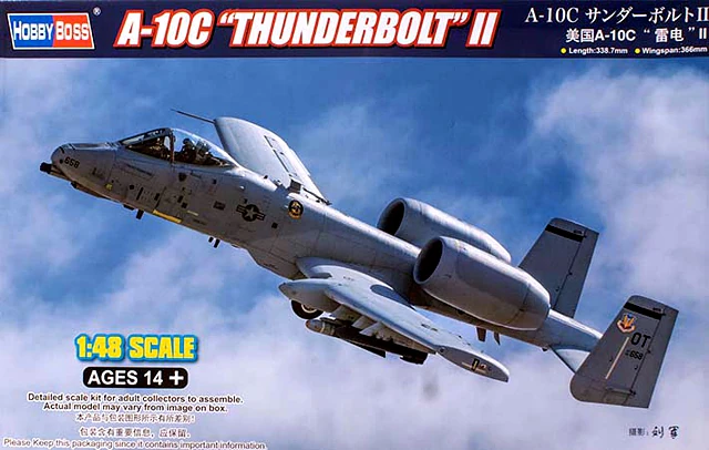 Hobby Boss 81796 1:48 A-10C Thunderbolt II USAF Fighter Military Plane Kit
