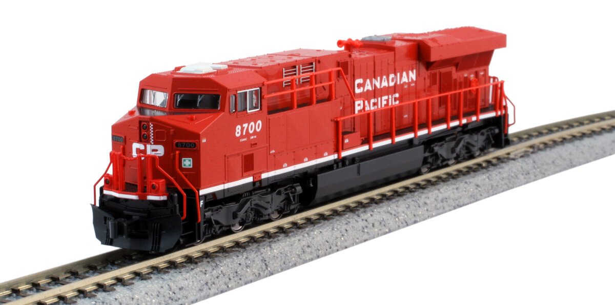 Kato 176-8945 N Canadian Pacific GE ES44DC Diesel Locomotive Standard DC #8736