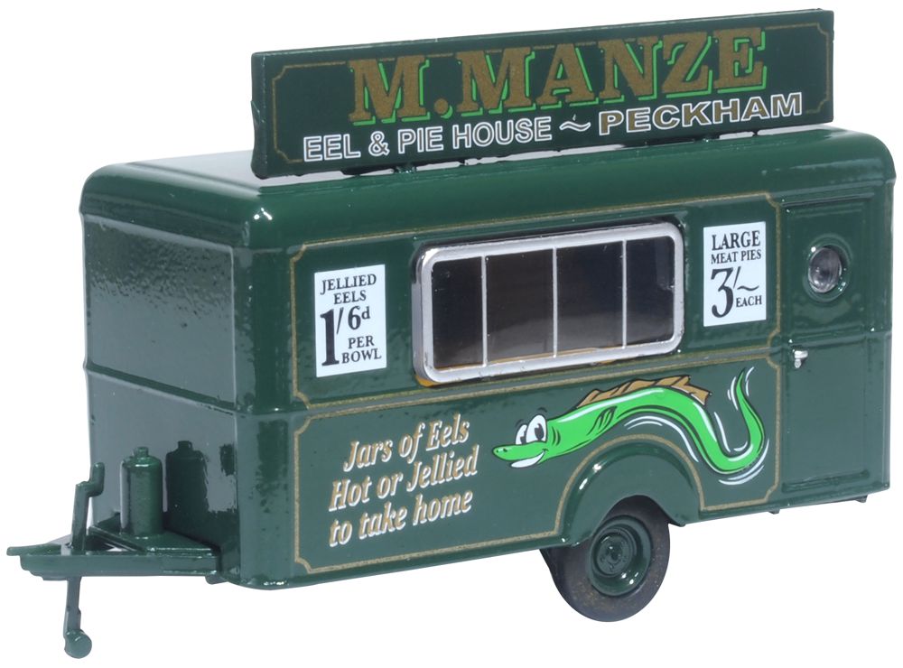 Oxford Diecast 87TR018 HO M Manze Jellied Eels Mobile Trailer