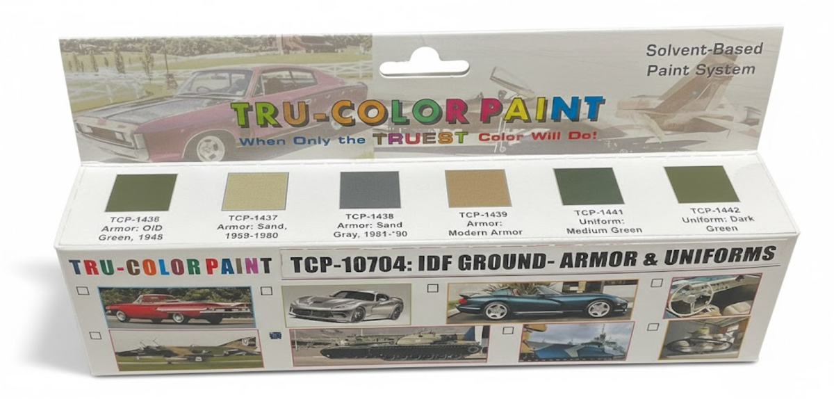 Tru-Color 10704 IDF Ground-Armor & Uniforms Paint Set - 1 oz. Bottles (Set of 6)