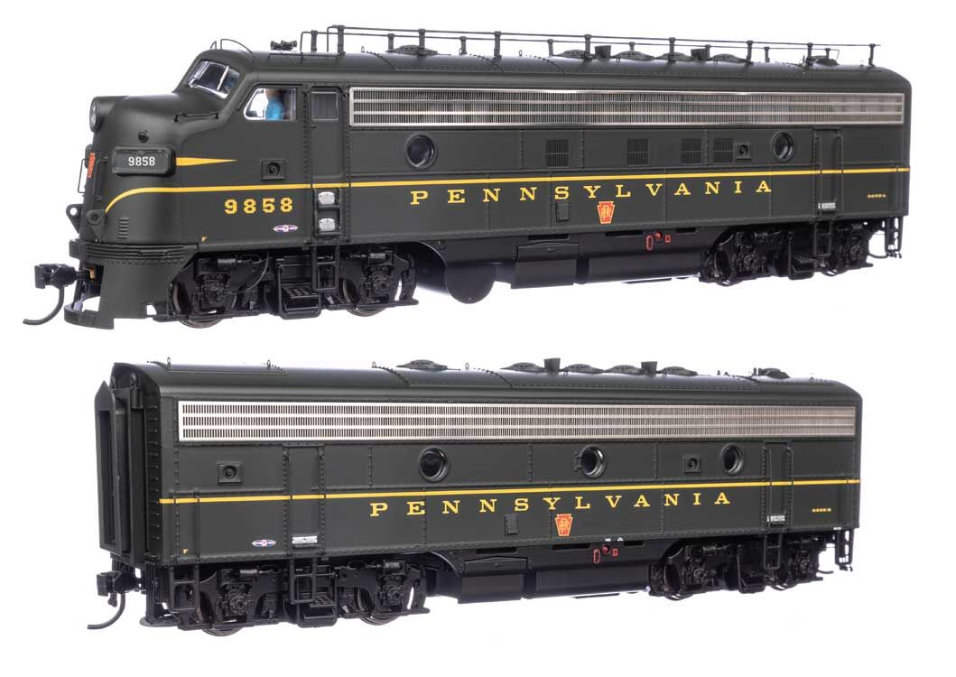 Walthers 920-49538 HO PRR EMD FP7 & F7B Diesel Loco - Standard DC #9858A, #9858B