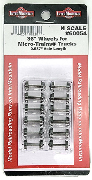 InterMountain 60054 N Micro-Trains Trucks 36" Wheelset (Pack of 12)