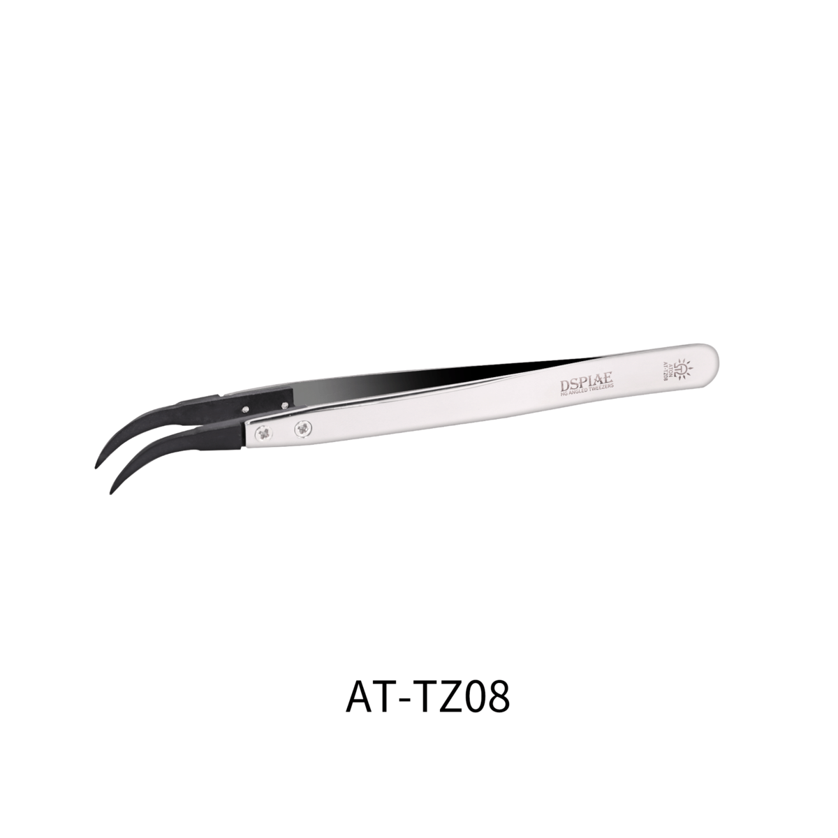 Dspiae AT-TZ08 Precision Stainless Steel Anti-static Elbow Tweezer