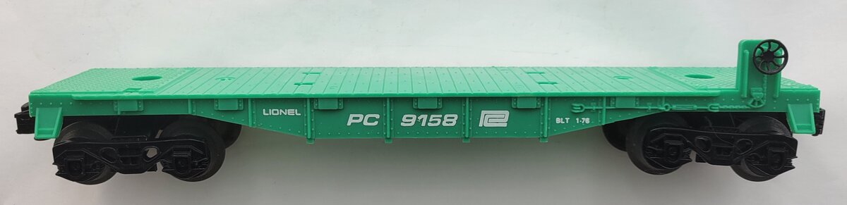 Lionel 6424-11 Green PC Flat Car #9158