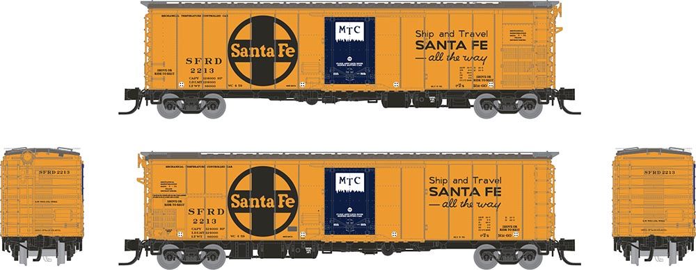 Rapido Trains 561008A N SF All The Way Slogan SF RR-60 Mechanical Reefer