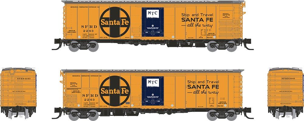Rapido Trains 561010A N SF All The Way Slogan Santa Fe RR-61 Mechanical Reefer