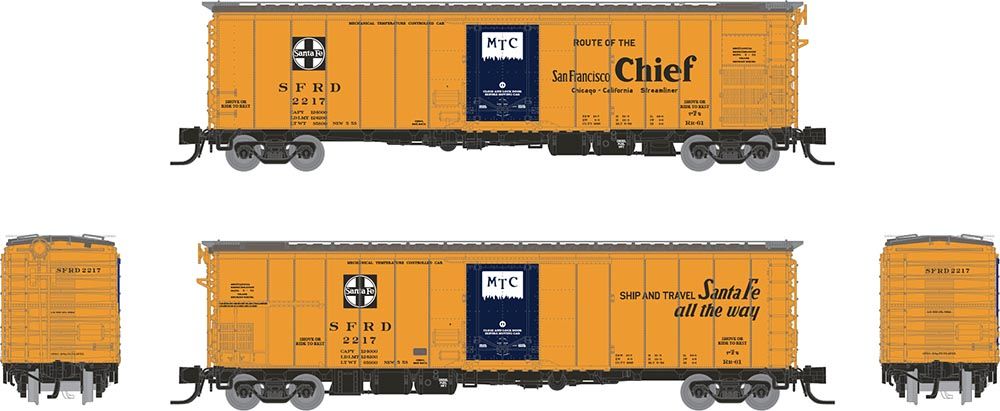 Rapido Trains 561009A N SF Chief Slogan SF RR-61 Mechanical Reefer Single Car