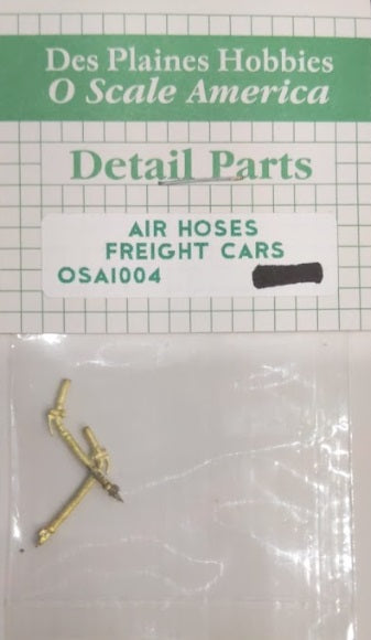 Des Plaines Hobbies OSA1004 O Air Hoses Freight Cars (Pack of 2)
