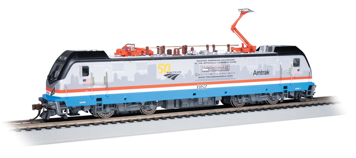 Bachmann 67409 HO Amtrak ACS-64 Electric Locomotive DCC Sound Value #662