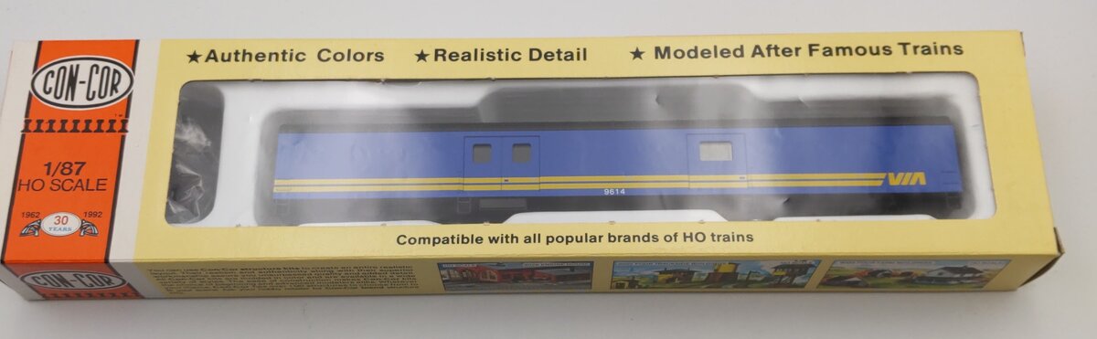 Con-Cor 0001-001032 HO Scale Via Rail 72' Baggage Car Kit #9614