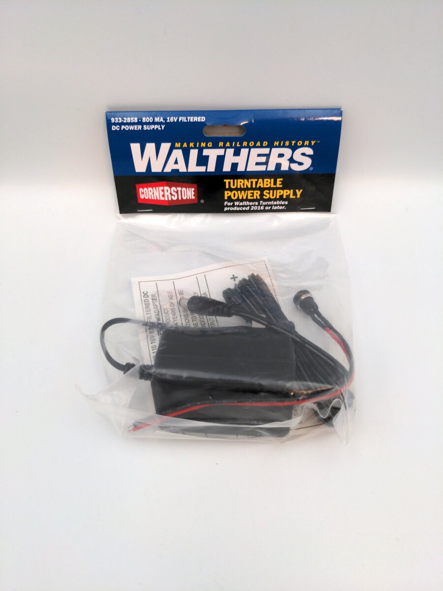 Walthers 933-2858 800mA, 16V DC Output Turntable Power Supply