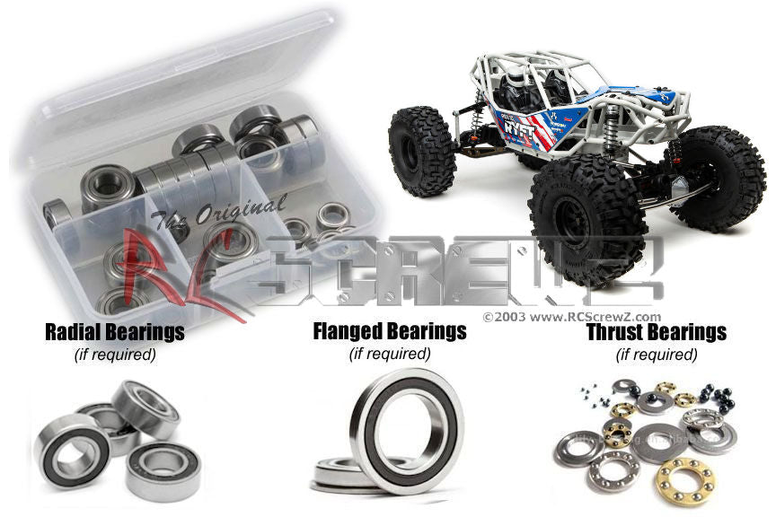 RC Screwz AXI040r Axial RBX10 Ryft Builders Edition Rubber Shielded Bearing Kit