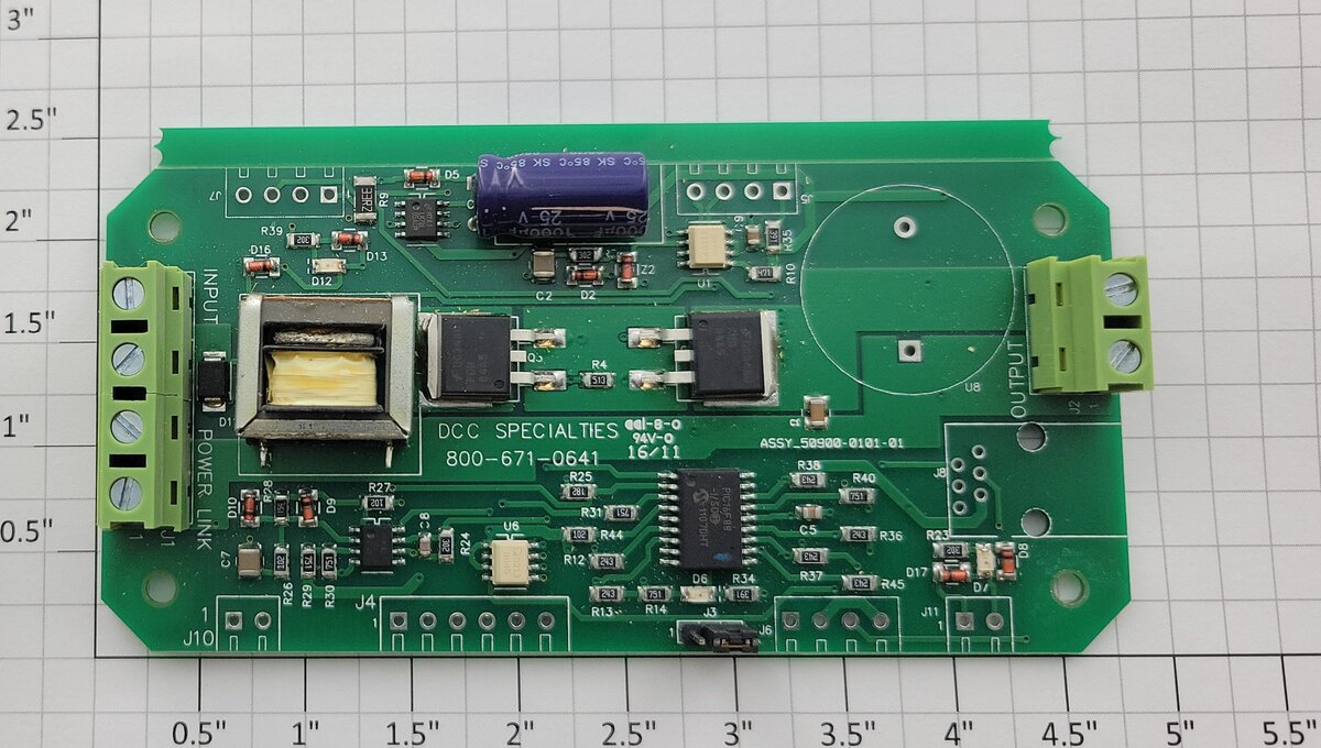 DCC Specialties PSXX3 PSX-3 Power Shield 3-Block PCB Circuit Board