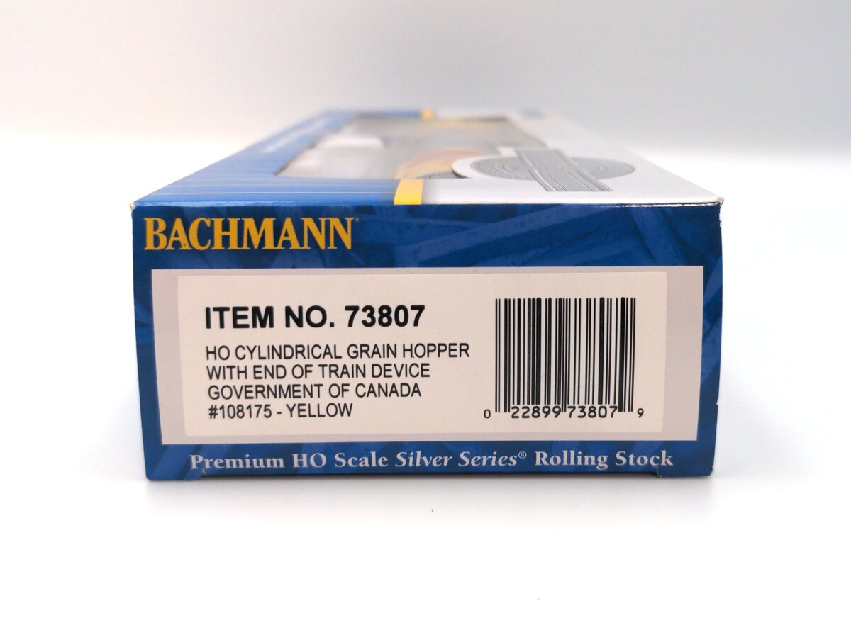 Bachmann 73807 HO Gov. of Canada Cylindrical Grain Hopper Car #108175
