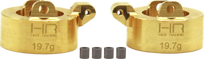 Hot Racing SXTF21XH SCX24 Extra Heavy Brass Front Steering Knuckle