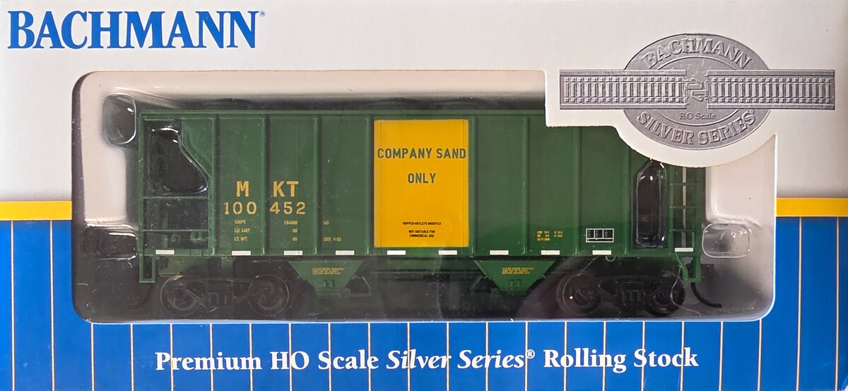 Bachmann 73508 HO Missouri-Kansas-Texas PS-2 2-Bay Covered Hopper #100452
