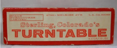 SS Limited K122A HO Sterling Colorado's Turntable 130'  Kit