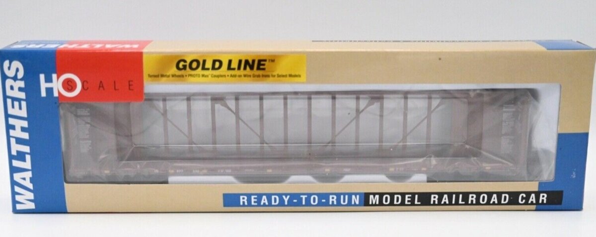 Walthers 932-41456 HO Gold Line IC 72' Centerbeam Flat Car #977230