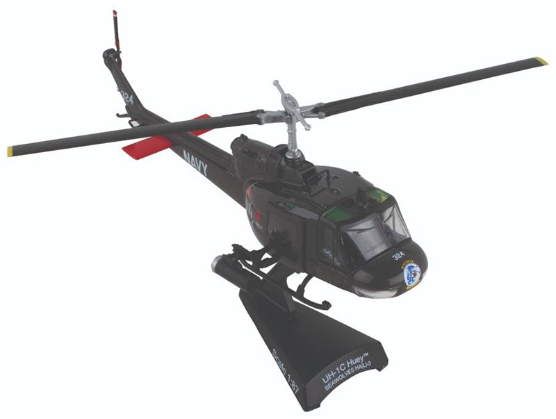 Daron Worldwide Trading 5601-4 1:87 UH-1C Huey HAL-3 Seawolves UNS Helicopter